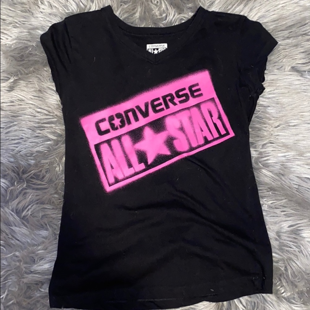 Girls converse shirt size large 12/13 years.